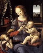 Madonna with the Christ Child and St John the Baptist LORENZO DI CREDI